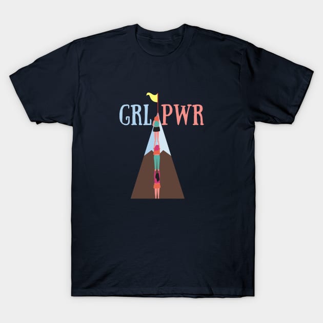 Girl Power Grl Pwr T-Shirt by Tecnofa